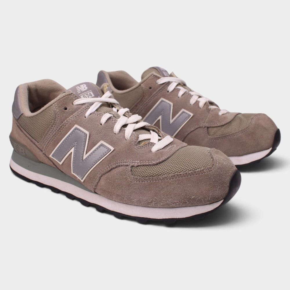 NEW BALANCE 574 CLASSIC MEN’S SIZE 12 D GRAY SILVER SNEAKERS M574GS
